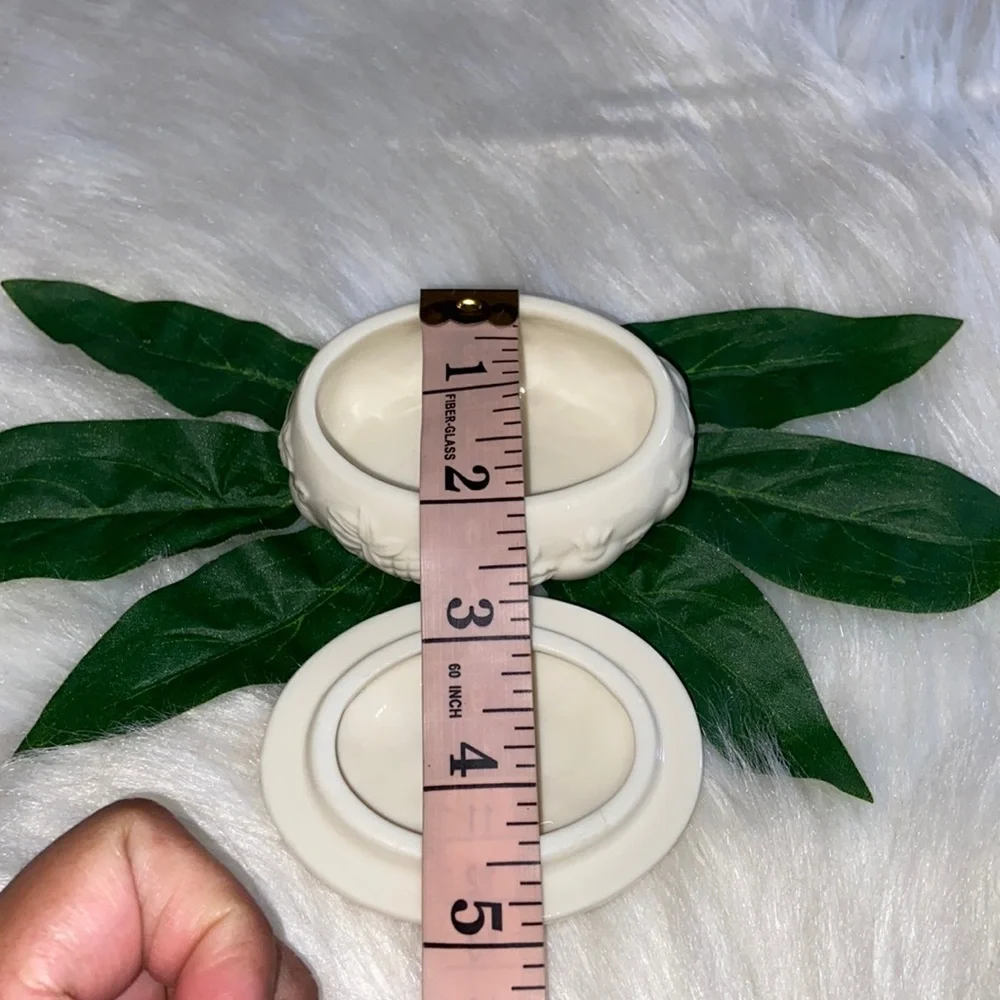 Vintage 1998 Lenox Fruits Of Life Handcrafted Porcelain Ceramic Trinket Box